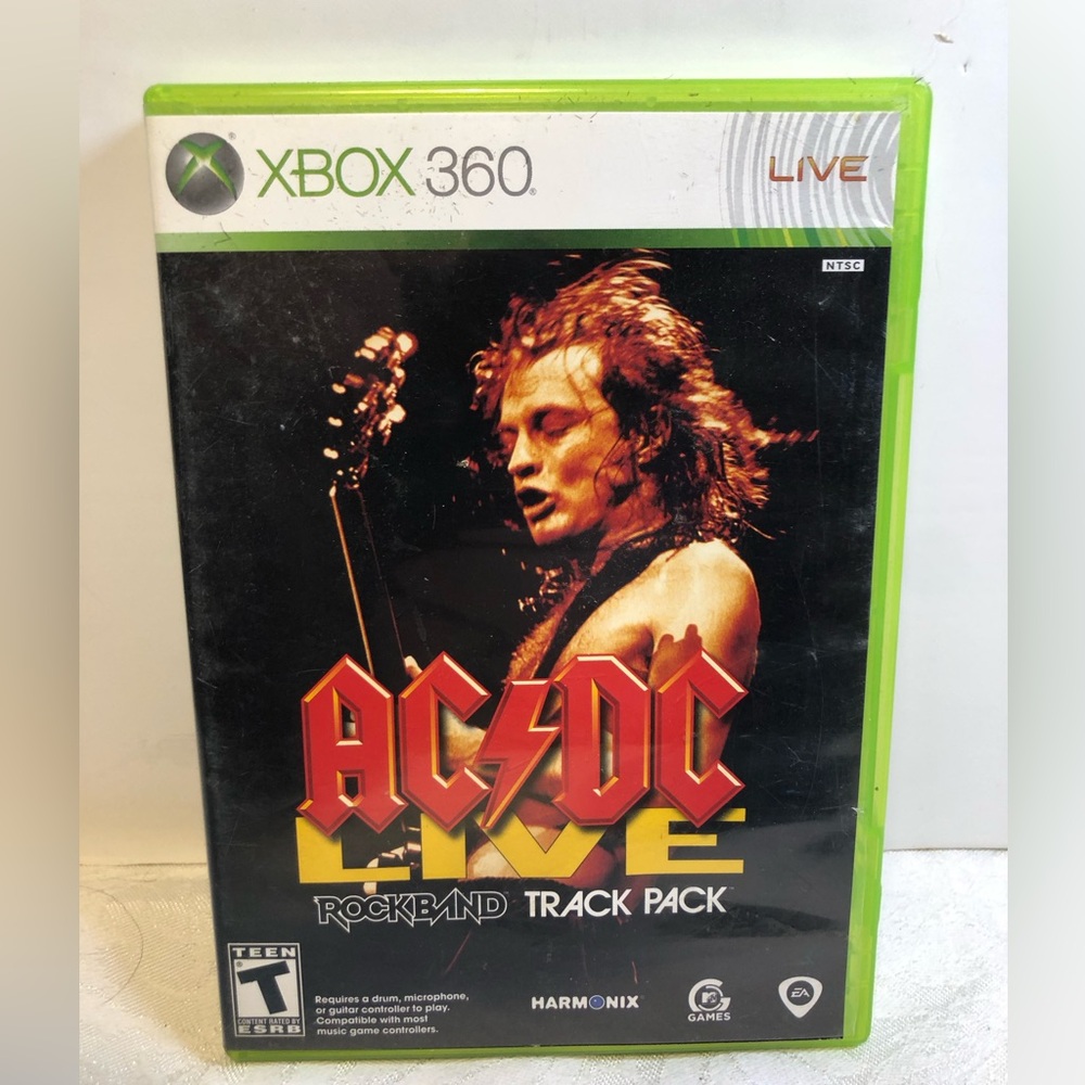 AC/DC Live Rock Band Track Pack Xbox 360 tested with manual
